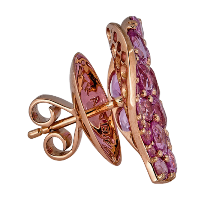 Wave Heart Medium Earring