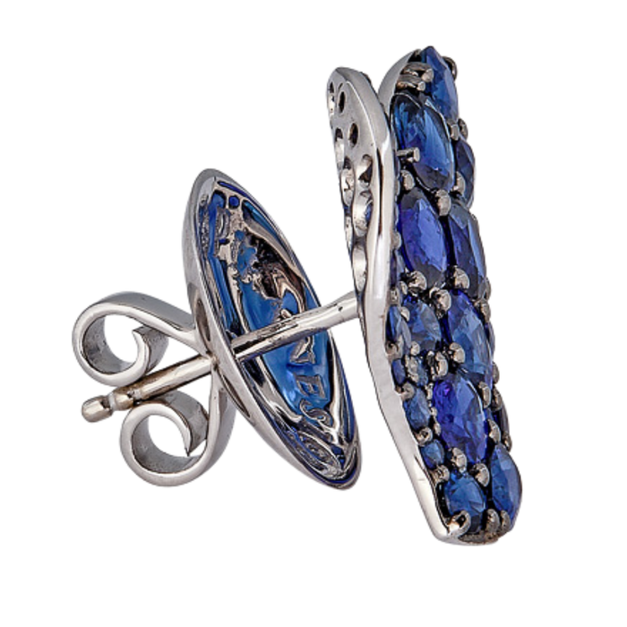 Wave Heart Medium Earring
