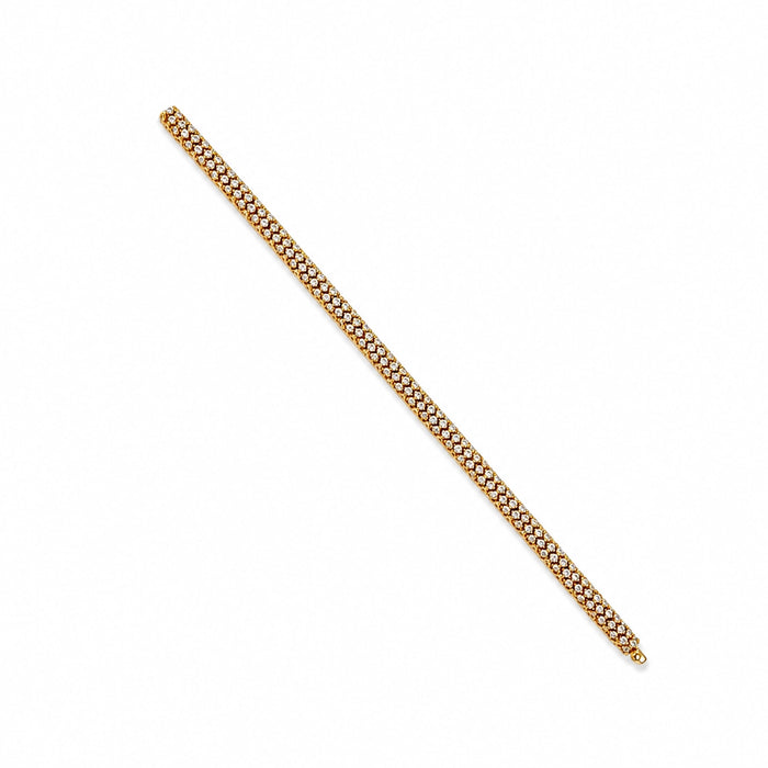 Approx. 12.64 carats Round Diamonds
Set in 18K Yellow Gold
7.25 in