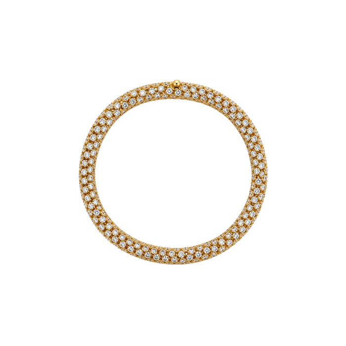 Approx. 12.64 carats Round Diamonds
Set in 18K Yellow Gold
7.25 in