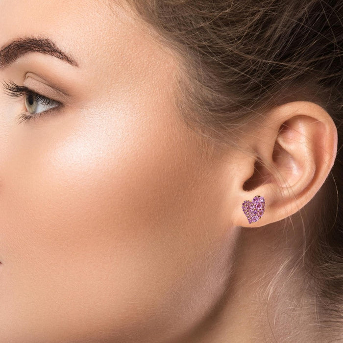 Wave Heart Small Earring