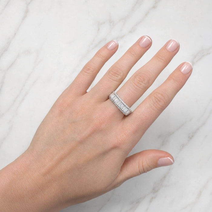 Square Baguette Eternity Band
