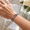 Approx. 4.90 carats Round Blue Sapphires
0.85 carats Round Diamonds

Bracelet set in 18K White Gold