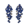 Approx. 16.80 carats Round and Oval Blue Sapphires
0.50 carats Round Diamonds
Set in 18K Yellow, White, and Blackened Gold