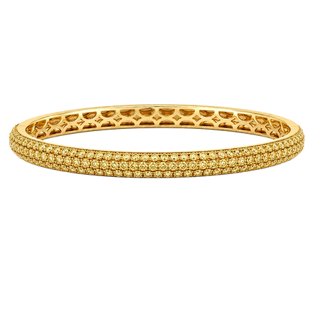 Approx. 2.95 carats Round Yellow Sapphires
Set in 18K Yellow Gold