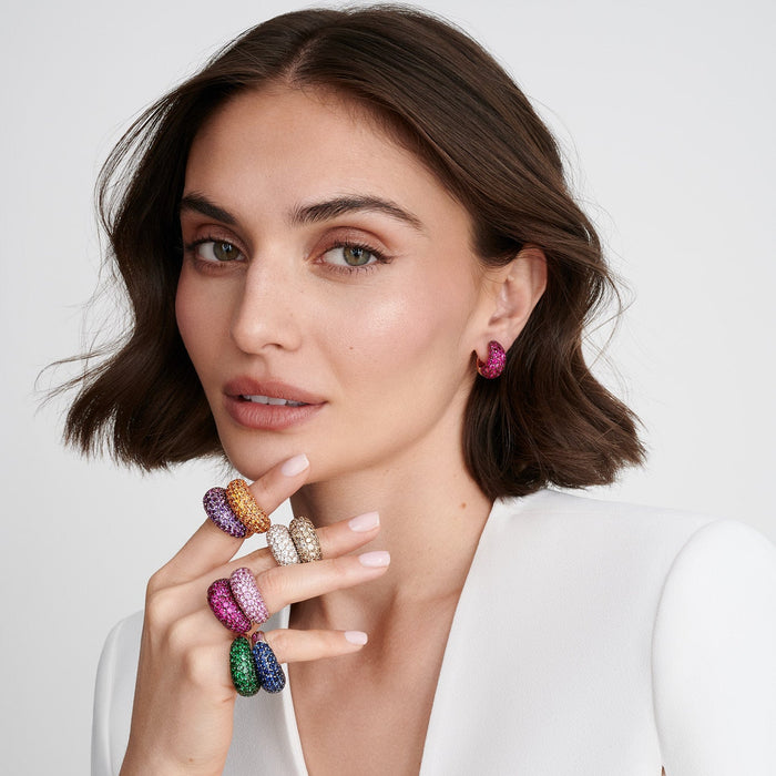 Dome Huggie Earring