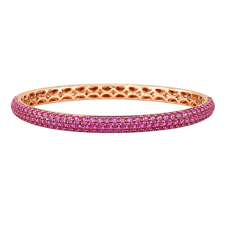 Approx. 2.95 carats Round Pink Sapphires
Set in 18K Rose Gold
53 x 46 mm