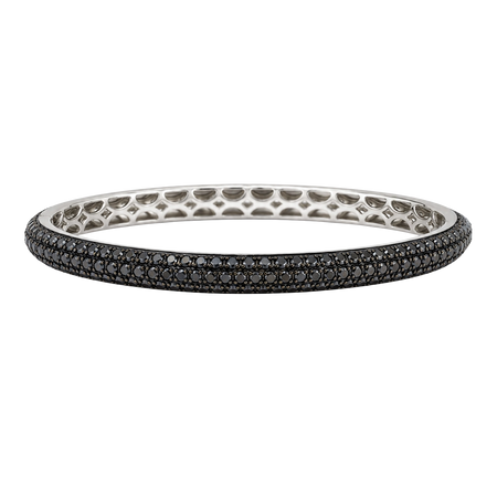 Approx. 2.58 carats Round Black Diamonds
Set in 18K White Gold
53 x 46 mm