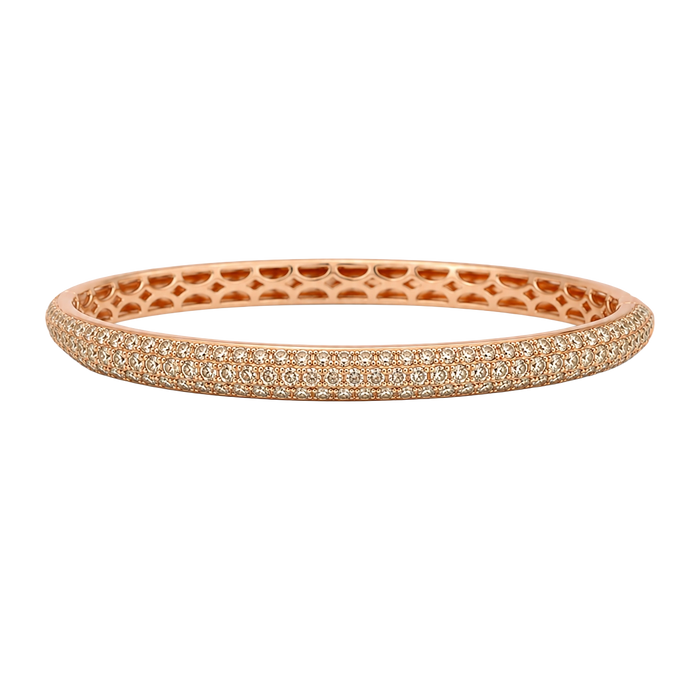 Approx. 2.57 carats Round Champagne Diamonds
Set in 18K Rose Gold
53 x 46 mm