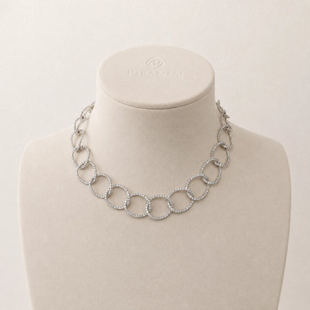 Approx. 15.38 carats Round Diamonds&nbsp;
Necklace set in 18K White Gold
17 in