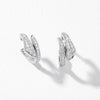 Approx. 0.85 carats of round diamonds
Earring is set in 18K White Gold
For pierced ears