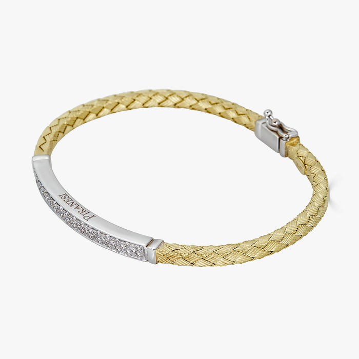 Oro Braided Bracelet in 18K Yellow Gold