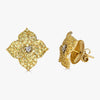 Mosaique Small Flower Earrings in Yellow Sapphire