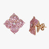 Mosaique Large Flower Earrings in Pink Sapphire