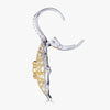 Pacha on Wire Earrings in Yellow and White Diamonds