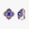 Pacha Earrings in Blue Sapphire and Amethyst