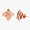 Oro Small Flower Earrings in 18K Rose Gold