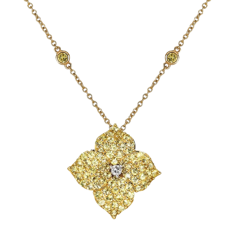 Chunky 2025 flower necklace