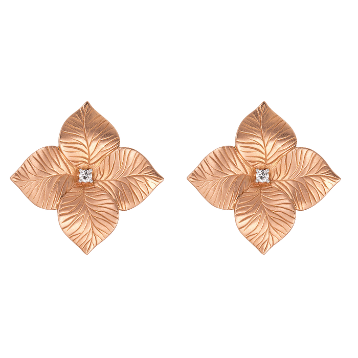 Oro Fiore Large Flower Earrings