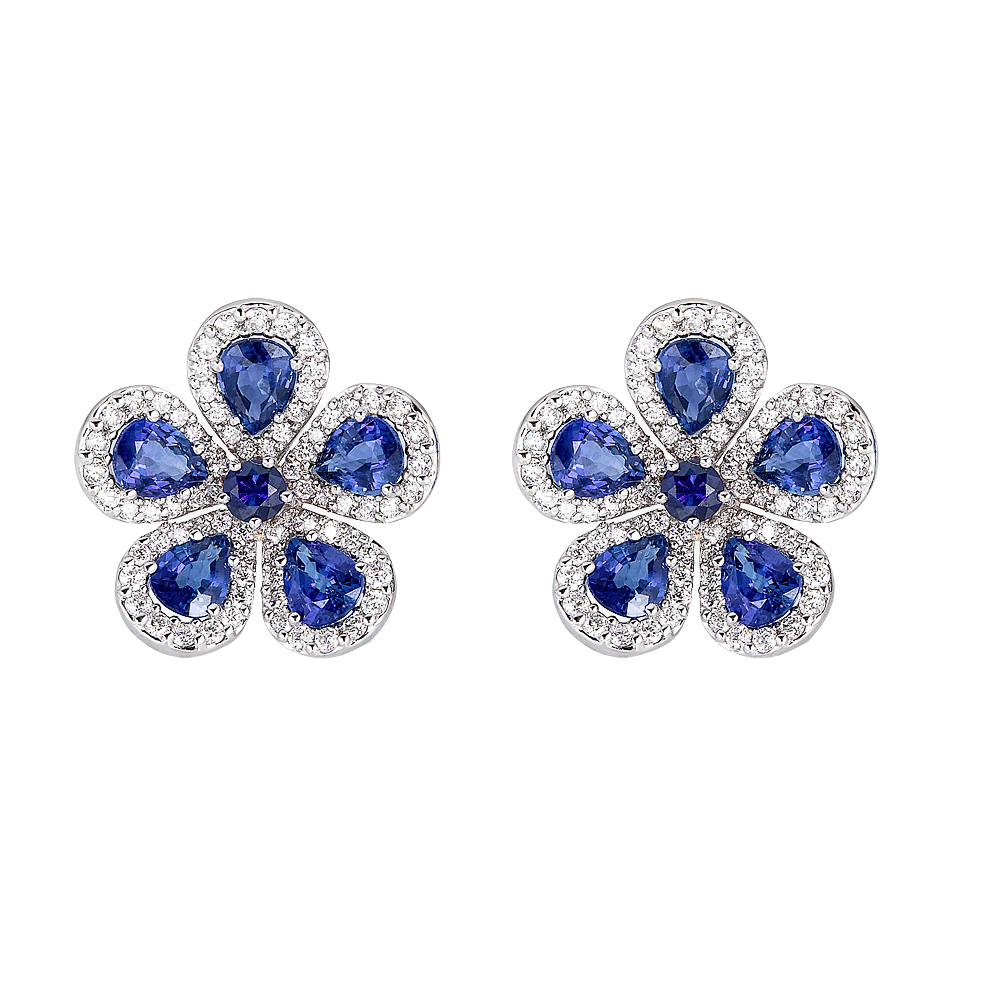 Classic Flower Earrings Piranesi Precious Jewels