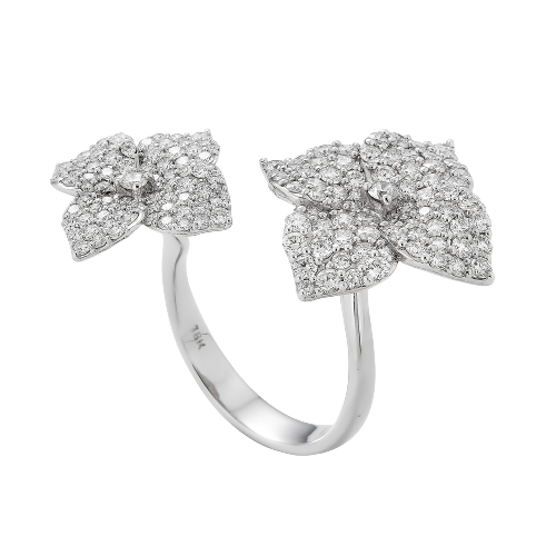 Mosaique Double Flower Ring